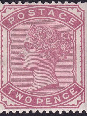 GB QV 1880 2D Pale Rose – SG168, Fresh Mounted Mint (Cat £350) Front